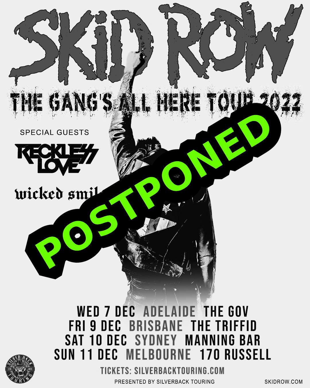 20221207 skid row postponed