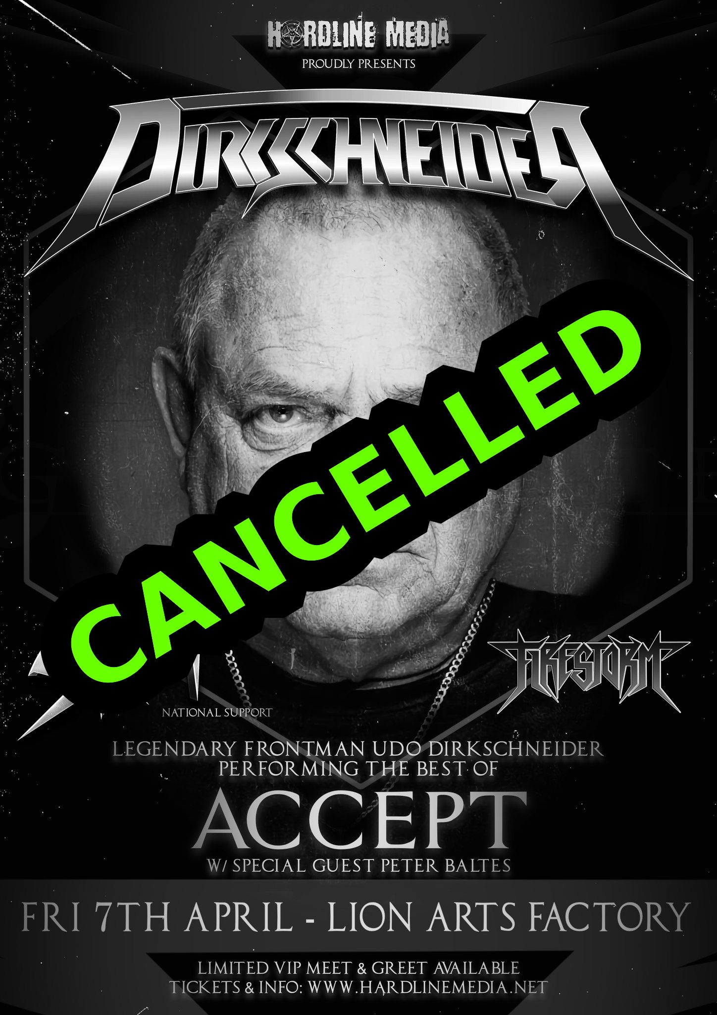 Dirkschneider cancelled